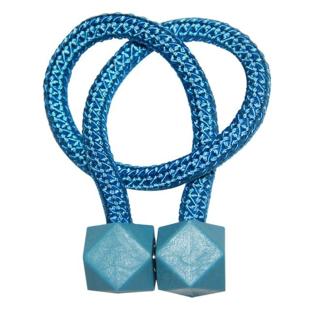 Magnetic Curtain Buckle Holder Curtain Tieback Hanging Multifaceted Ball Buckle Tie Back Curtain Straps Magnetic Curtain Tiebacks Decorative Window Drape Twist Tie Backs Octagon Style Curtain Holdbacks For Home Kitchen Office Window Decoration 46CM