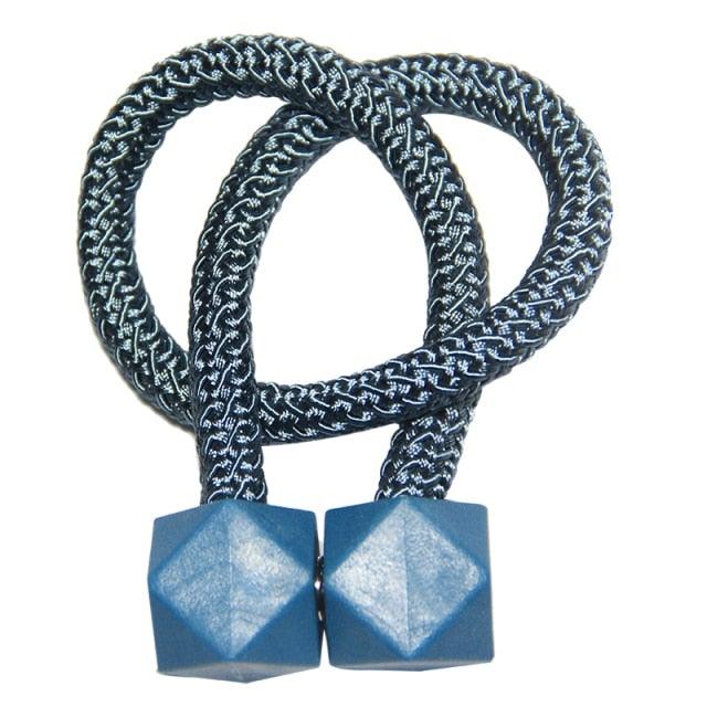 Magnetic Curtain Buckle Holder Curtain Tieback Hanging Multifaceted Ball Buckle Tie Back Curtain Straps Magnetic Curtain Tiebacks Decorative Window Drape Twist Tie Backs Octagon Style Curtain Holdbacks For Home Kitchen Office Window Decoration 46CM