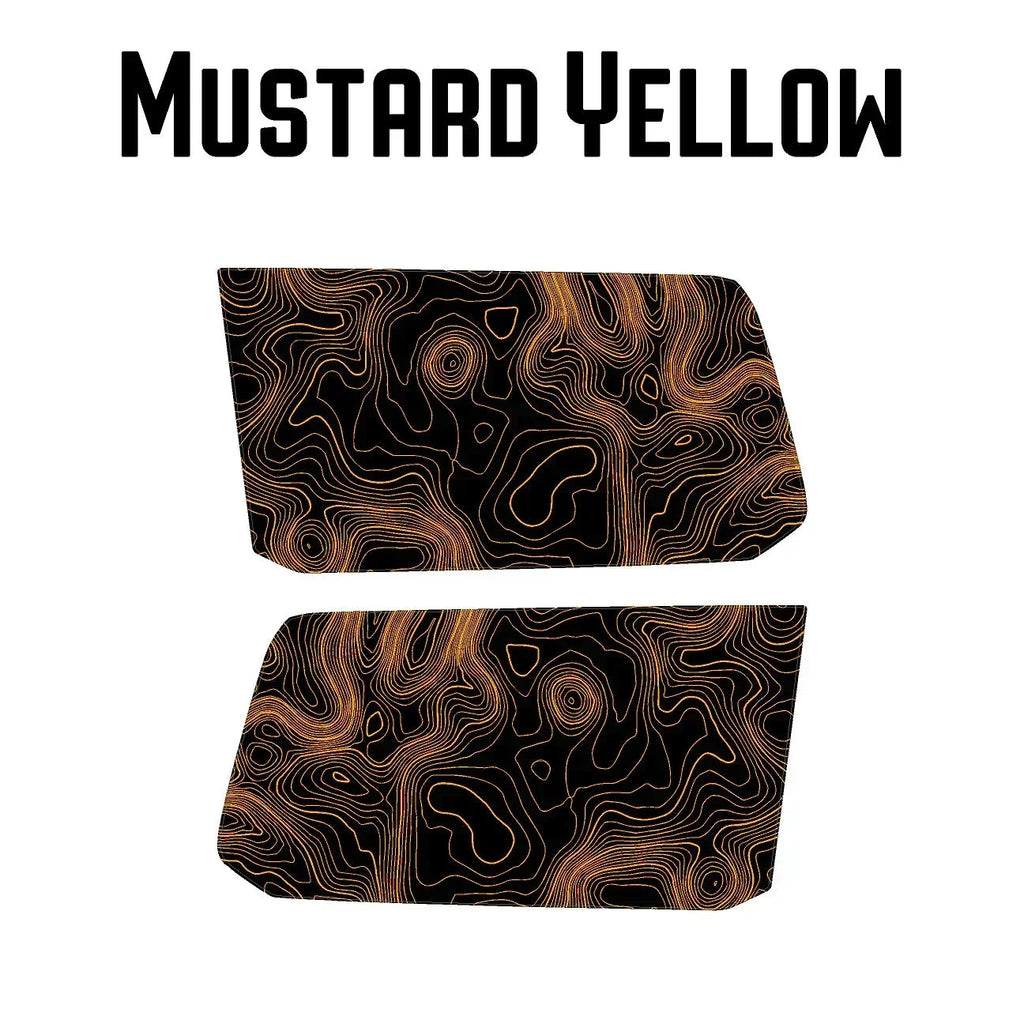Topographic Rear Window Map Overlays V3 (Perforated) - 2025+ 4Runner