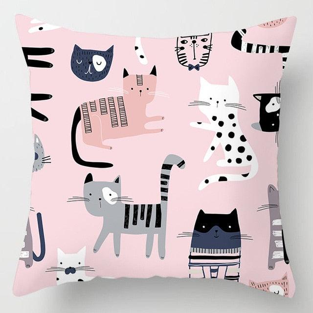 Pink Feather Pillowcase Decorative Sofa Cushion Case Bed Pillow Cover Soft Decorative Square Throw Pillow Cover Cushion Covers Pillow Case Home Decor Decorations for Sofa Couch Bed Chair Home Decor Car Cushion Cover Cute Pillow Case 45X45CM