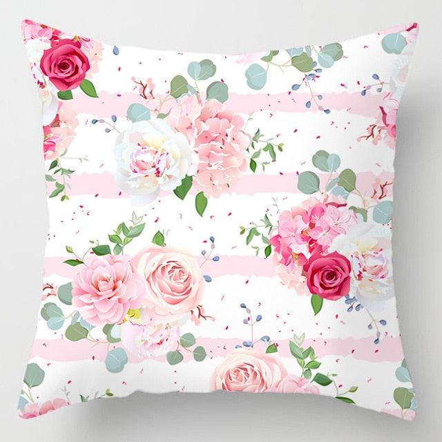 Pink Feather Pillowcase Decorative Sofa Cushion Case Bed Pillow Cover Soft Decorative Square Throw Pillow Cover Cushion Covers Pillow Case Home Decor Decorations for Sofa Couch Bed Chair Home Decor Car Cushion Cover Cute Pillow Case 45X45CM