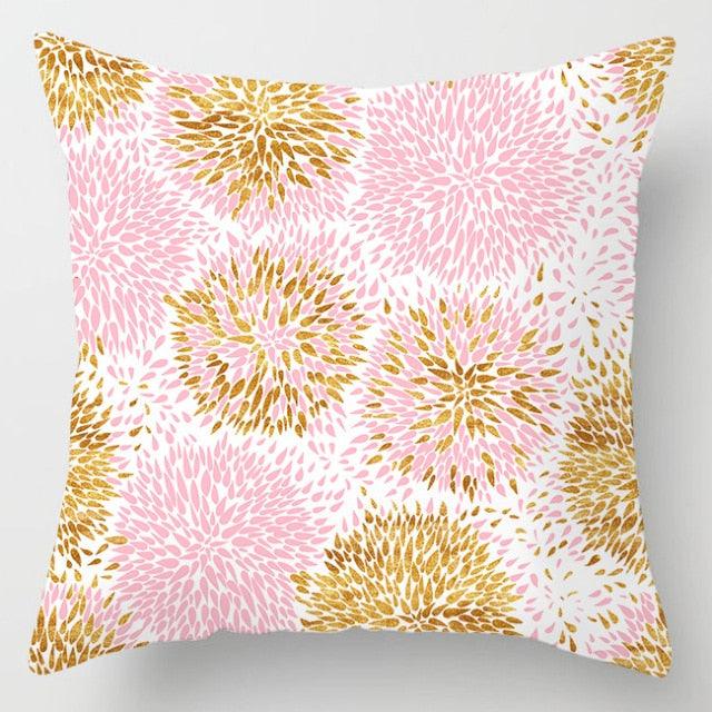 Pink Feather Pillowcase Decorative Sofa Cushion Case Bed Pillow Cover Soft Decorative Square Throw Pillow Cover Cushion Covers Pillow Case Home Decor Decorations for Sofa Couch Bed Chair Home Decor Car Cushion Cover Cute Pillow Case 45X45CM