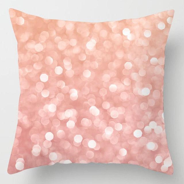 Pink Feather Pillowcase Decorative Sofa Cushion Case Bed Pillow Cover Soft Decorative Square Throw Pillow Cover Cushion Covers Pillow Case Home Decor Decorations for Sofa Couch Bed Chair Home Decor Car Cushion Cover Cute Pillow Case 45X45CM