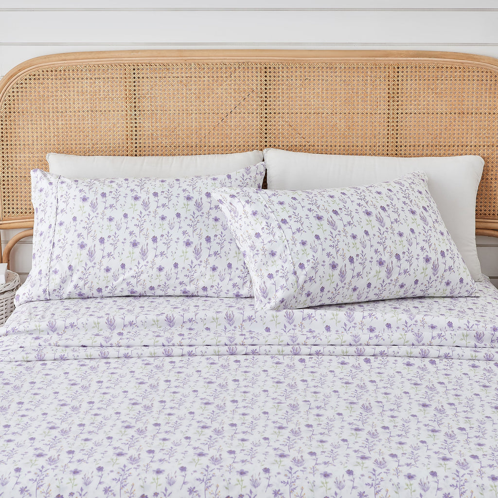 Watercolor Floral Sheet Set - Delia Collection