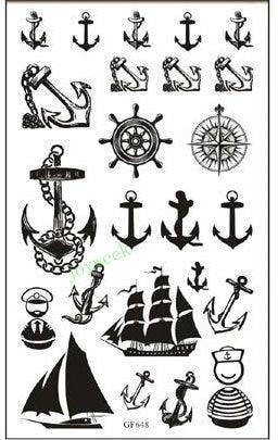 Elegant Waterproof Temporary Butterfly Sticker Tattoo Fake  Halloween Party Tattoo For Woman Girls