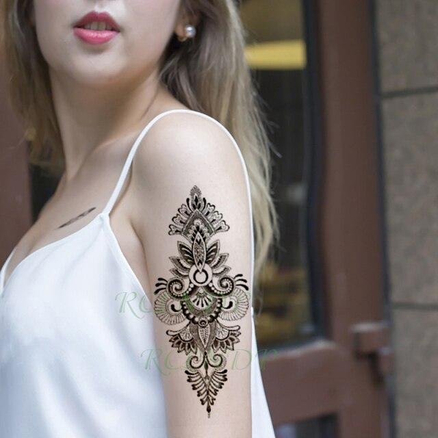 Elegant Waterproof Temporary Butterfly Sticker Tattoo Fake  Halloween Party Tattoo For Woman Girls