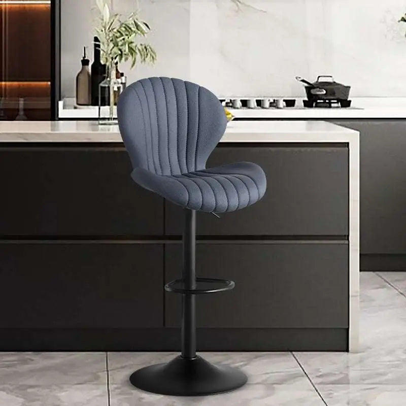 Quilted Cream Velvet Bar Stools with Ultimate Comfort