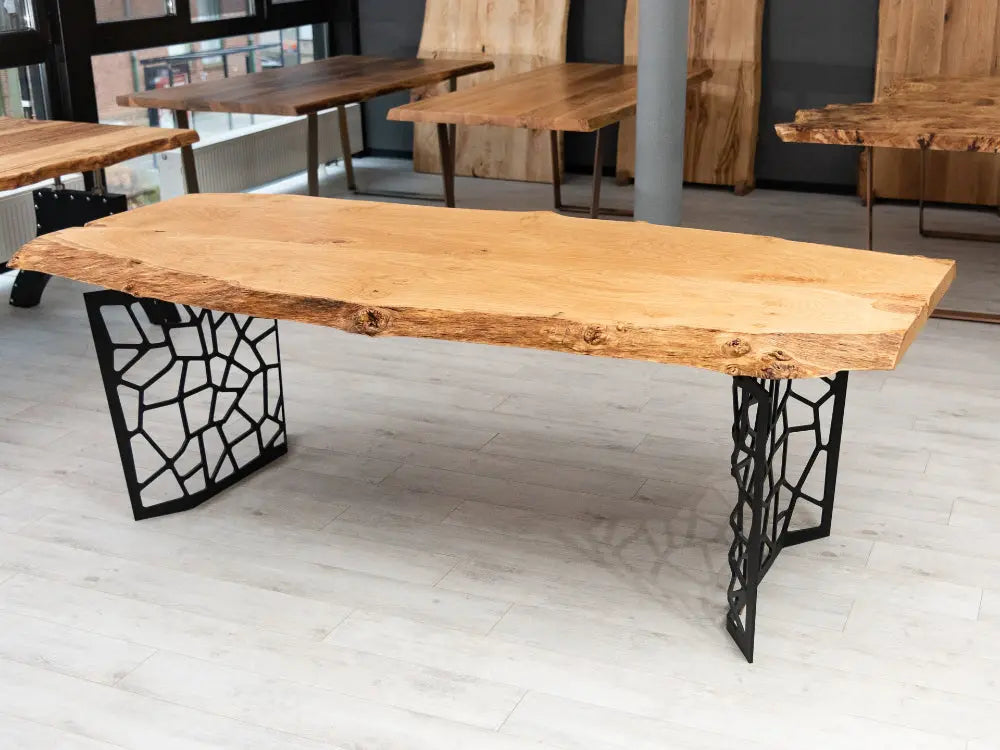 Resin Walnut River Dining Room Table | Voronoi Table