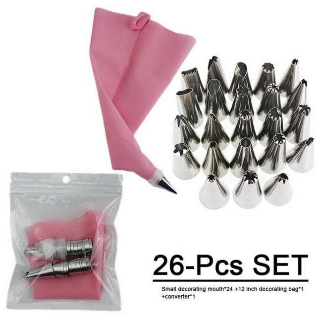 Silicone Cake Decorating Tools Kitchen Baking Accessories Piping Bag For Baking Piping Bag And Tips Cake Decorating Supplies Cake Decorating Tool