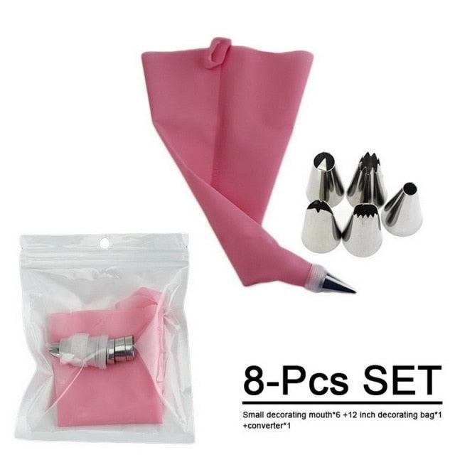 Silicone Cake Decorating Tools Kitchen Baking Accessories Piping Bag For Baking Piping Bag And Tips Cake Decorating Supplies Cake Decorating Tool