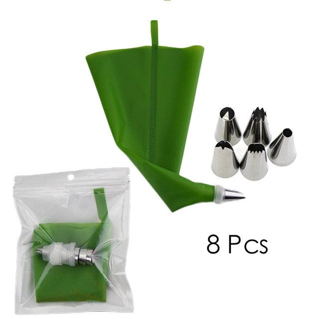 Silicone Cake Decorating Tools Kitchen Baking Accessories Piping Bag For Baking Piping Bag And Tips Cake Decorating Supplies Cake Decorating Tool