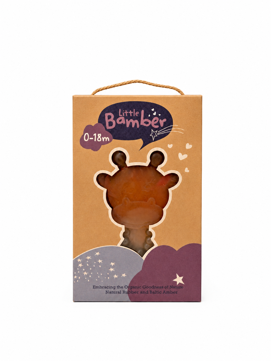 The Little Bamber - Natural Rubber & Baltic Amber Teething Toy