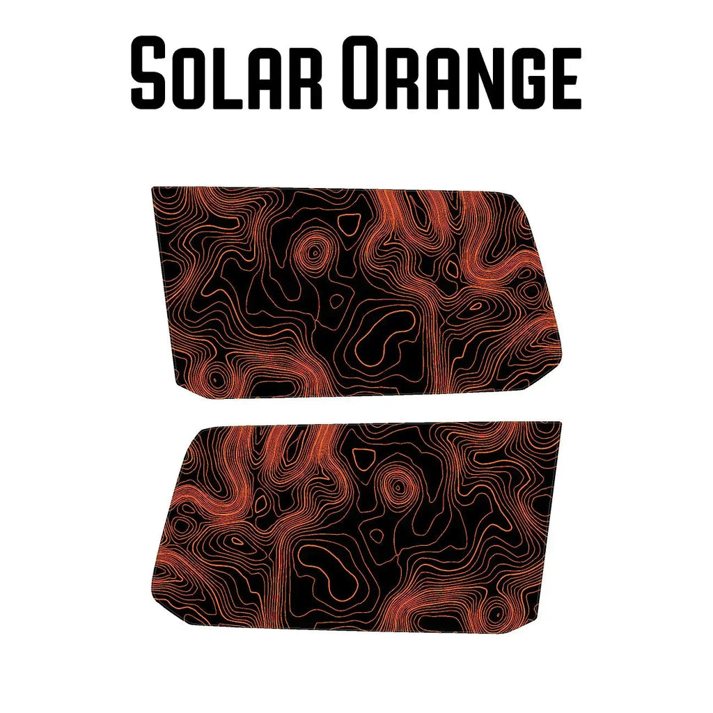 Topographic Rear Window Map Overlays V3 (Perforated) - 2025+ 4Runner