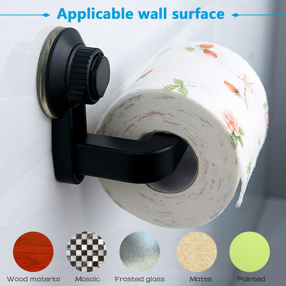 Toilet Paper Holder Super Storage Suction Cup Wall Mount
