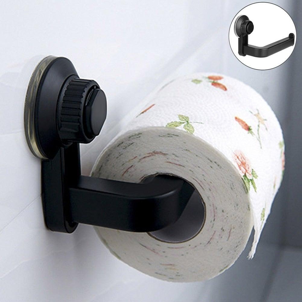 Toilet Paper Holder Super Storage Suction Cup Wall Mount