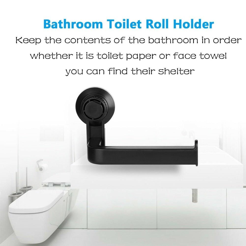 Toilet Paper Holder Super Storage Suction Cup Wall Mount
