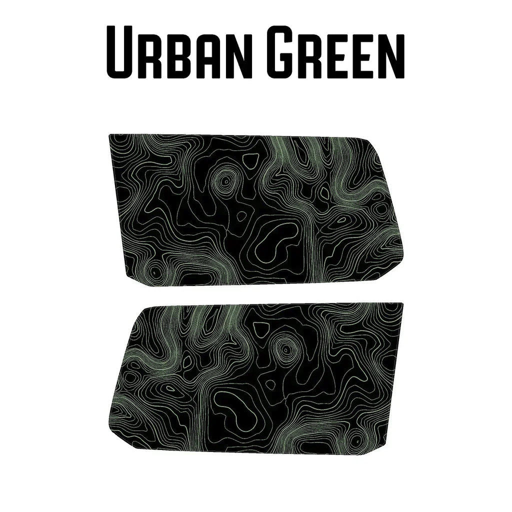 Topographic Rear Window Map Overlays V3 (Perforated) - 2025+ 4Runner