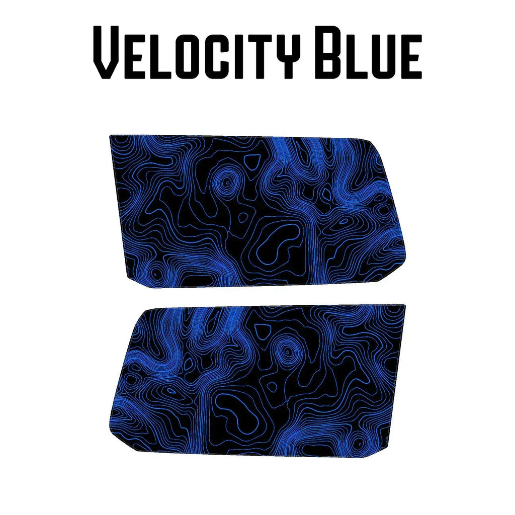 Topographic Rear Window Map Overlays V3 (Perforated) - 2025+ 4Runner