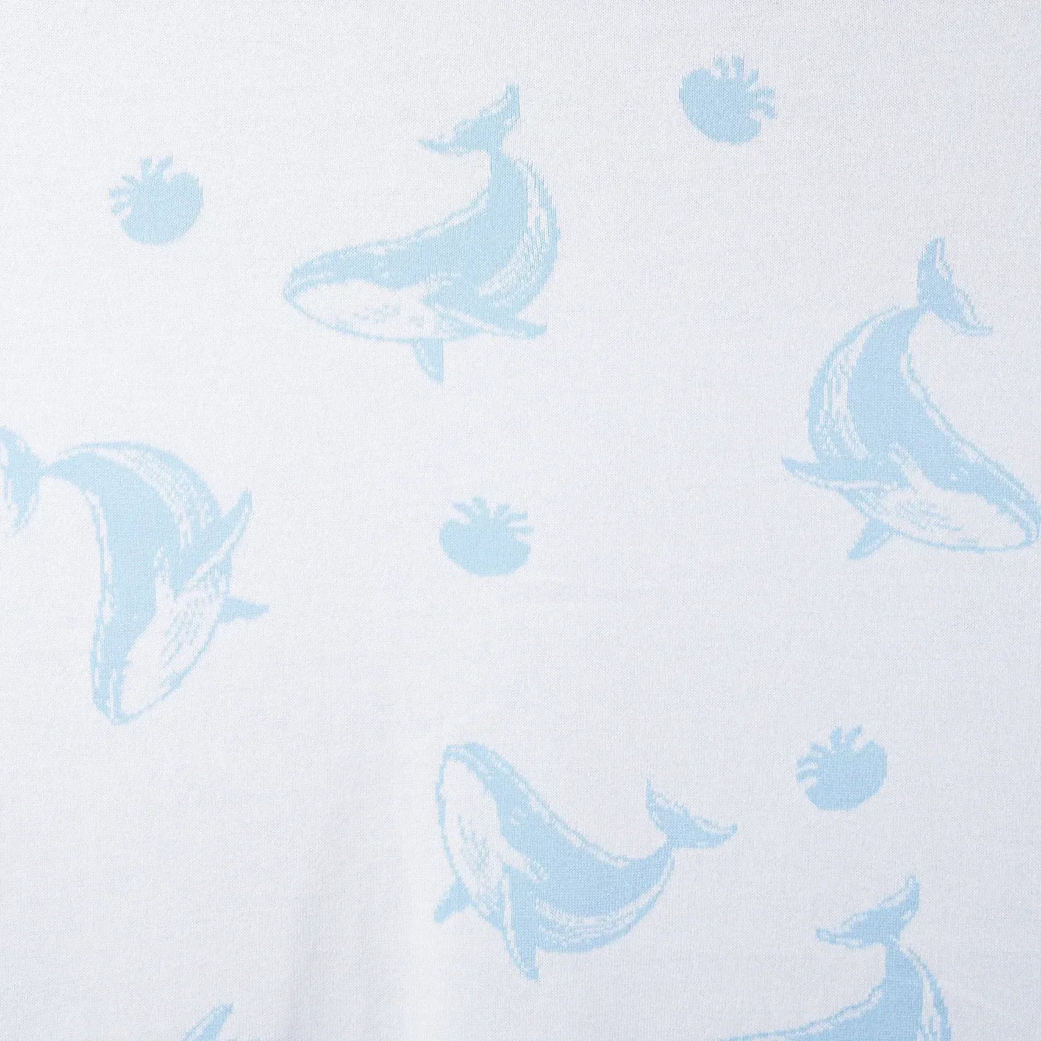 Whale Jacquard Knit Baby Blanket