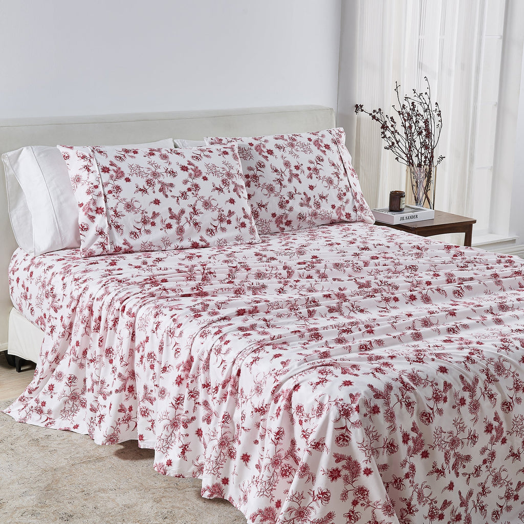 Watercolor Floral Sheet Set - Delia Collection
