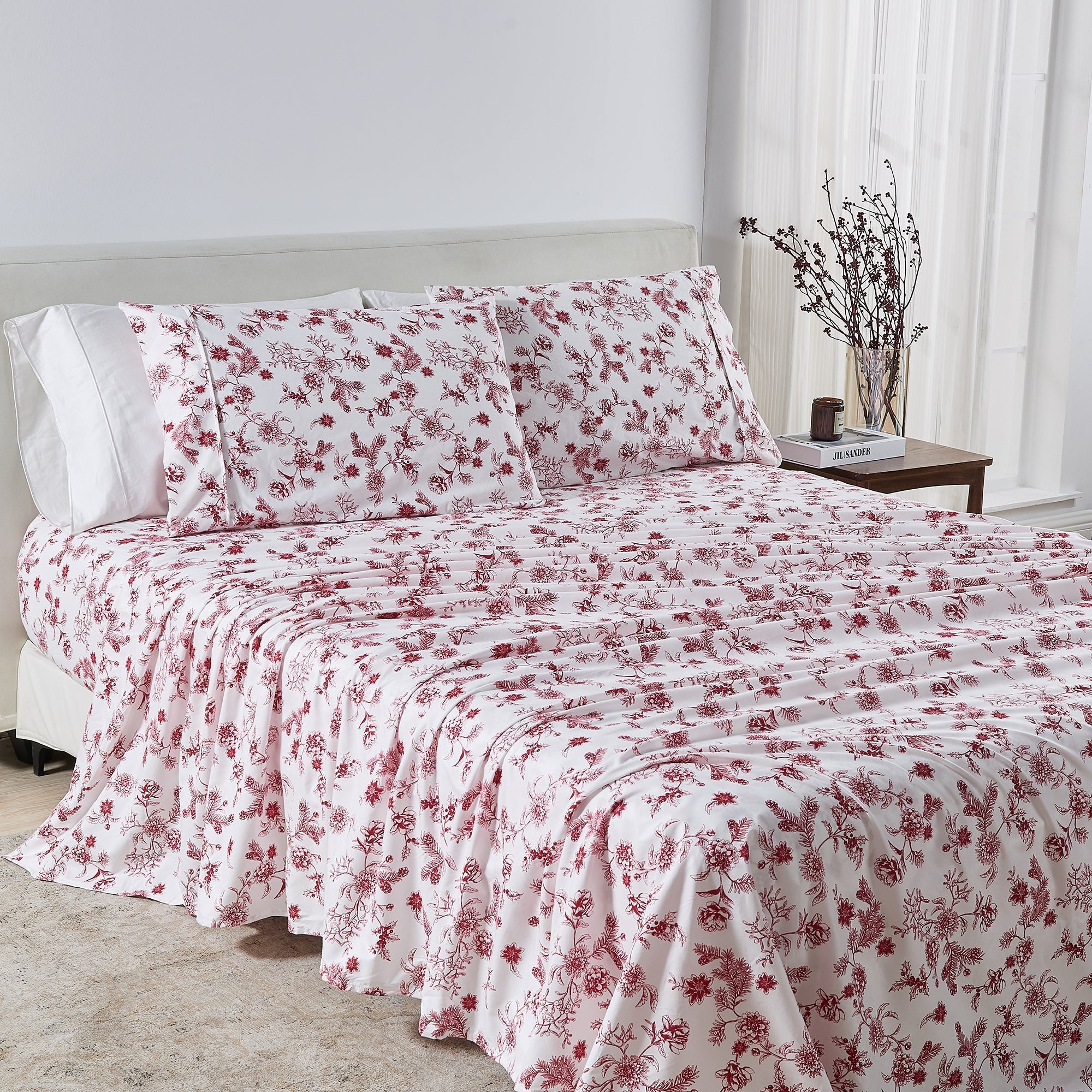 Watercolor Floral Sheet Set - Delia Collection
